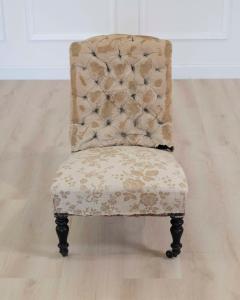 19th Century French Slipper Chair Ready to Upholster - 4707178