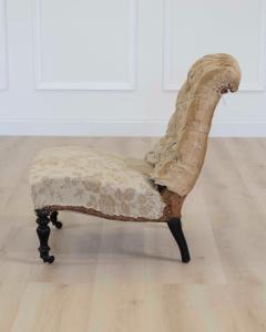 19th Century French Slipper Chair Ready to Upholster - 4707222