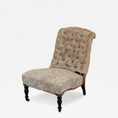 19th Century French Slipper Chair Ready to Upholster - 4708259