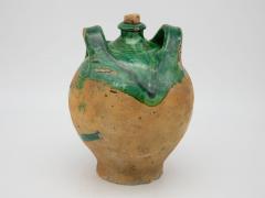 19th Century French Terracotta and Green Glazed Confit Pot - 2528531