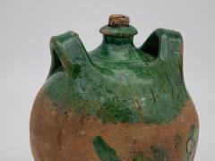 19th Century French Terracotta and Green Glazed Confit Pot - 2528538