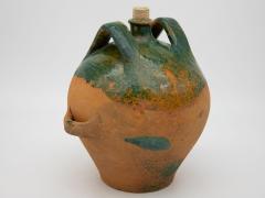 19th Century French Terracotta and Green Glazed Confit Pot - 2528856