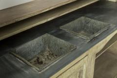 19th Century French Two Part Painted Dry Bar With Zinc Top - 758339