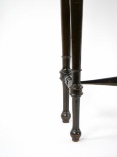 19th Century French Victorian Style Walnut Ebonized Work Table - 3283235