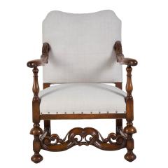 19th Century French Walnut Armchair - 3604813