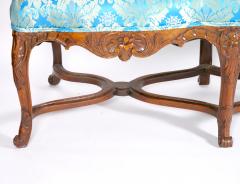 19th Century French Walnut Upholstered Three Seat Settee - 3331472