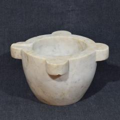 19th Century French White Marble Mortar - 4116149