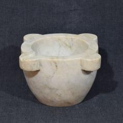 19th Century French White Marble Mortar - 4116150