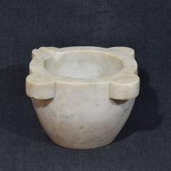 19th Century French White Marble Mortar - 4116154