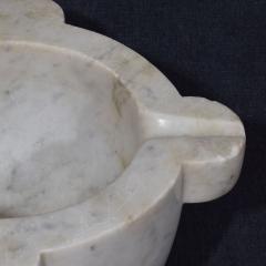 19th Century French White Marble Mortar - 4116220