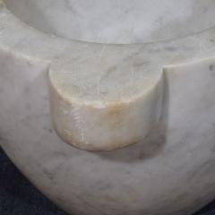 19th Century French White Marble Mortar - 4116294