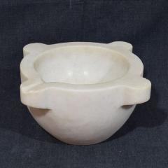19th Century French White Marble Mortar - 4116171
