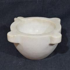 19th Century French White Marble Mortar - 4116172