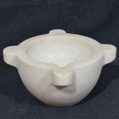19th Century French White Marble Mortar - 4116174