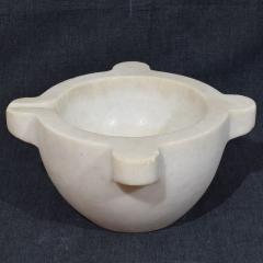 19th Century French White Marble Mortar - 4116181
