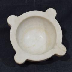 19th Century French White Marble Mortar - 4116321