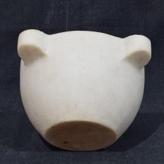 19th Century French White Marble Mortar - 4116332