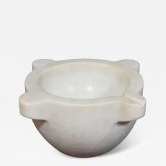 19th Century French White Marble Mortar - 4204264