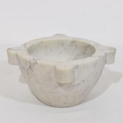 19th Century French White Marble Mortar - 4116282