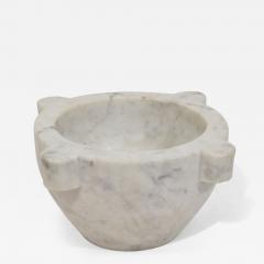 19th Century French White Marble Mortar - 4457764