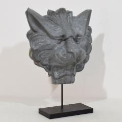 19th Century French Zinc Lion Head Fragment - 4119738
