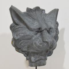 19th Century French Zinc Lion Head Fragment - 4119792