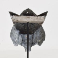 19th Century French Zinc Mythical Lion Wolf Head Fragment - 4121011
