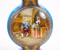 19th Century French hand Painted Decorated Porcelain Vases - 3282494