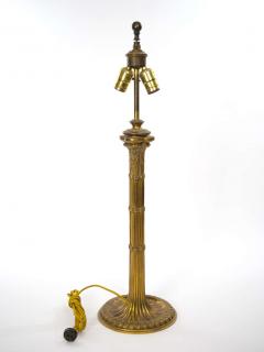 19th Century Gilt Bronze Candlestick Style Table Lamp - 2825878