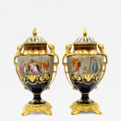 19th Century Gilt Bronze Porcelain Pair Urn - 2721172