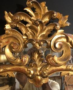 19th Century Gilt Mirror Wall or Console Mirror French Finely Carved - 2970042