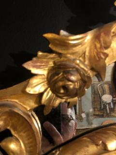 19th Century Gilt Mirror Wall or Console Mirror French Finely Carved - 2970045