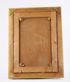 19th Century Gilt Wood Frame Oil Canvas Wreath Flower Still life Painting - 3283230