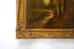 19th Century Gilt Wood Framed Oil Canvas Painting - 2478605