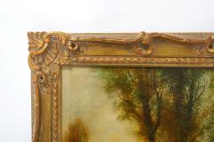 19th Century Gilt Wood Framed Oil Canvas Painting - 2478608