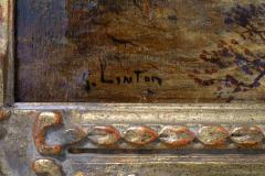 19th Century Gilt Wood Framed Oil Canvas Painting - 2478611