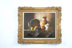 19th Century Gilt Wood Framed Oil Canvas Painting - 2478789