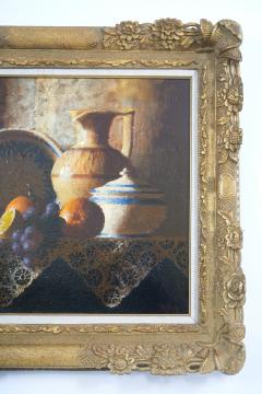 19th Century Gilt Wood Framed Oil Canvas Painting - 2478793