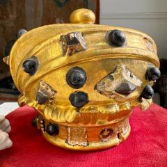 19th Century Giltwood and Gesso Catholic Processional Crown - 4124081
