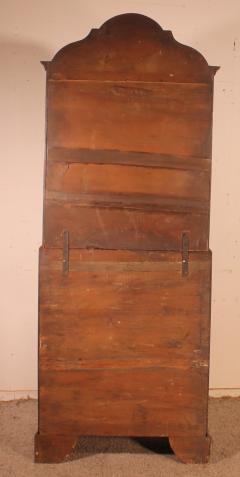 19th Century Glazed Secretaire Bookcase In Walnut England - 3068201