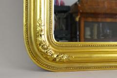 19th Century Golden Biedermeier Wall Mirror With Floral Design Austria ca 1840 - 4531859
