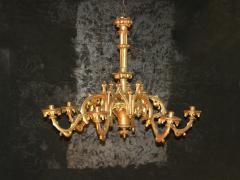 19th Century Gothic Revival Giltwood Chandelier - 655782