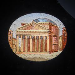 19th Century Grand Tour Micro Mosaic Tablet Depicting Italian Architecture - 3127571