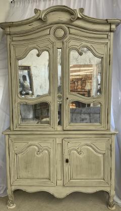 19th Century Gustavian Bookcase Cabinet Cupboard Antiqued Mirror French - 2918041