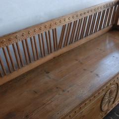 19th Century Gustavian Period Swedish Pine Bench with Storage - 2736937