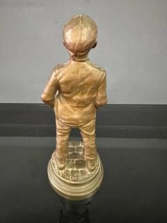 19th Century Halfdan Hertzberg Bronze Statue Le Siffleur 1889 - 3488312