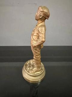 19th Century Halfdan Hertzberg Bronze Statue Le Siffleur 1889 - 3488313
