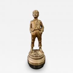 19th Century Halfdan Hertzberg Bronze Statue Le Siffleur 1889 - 3490386