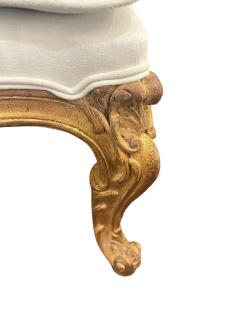 19th Century Hand Carved French Gold Gilt Ottoman - 4048338