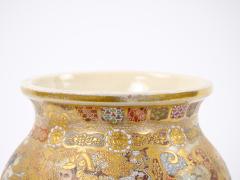 19th Century Hand Painted Gilt Footed Satsuma Vase - 3283023